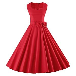 1940’s Style - Audrey Hepburn Inspired Vintage Style Dress